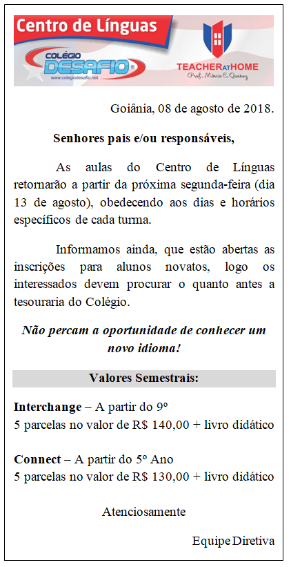 08-08 Bilhete 03 - Unidade 1