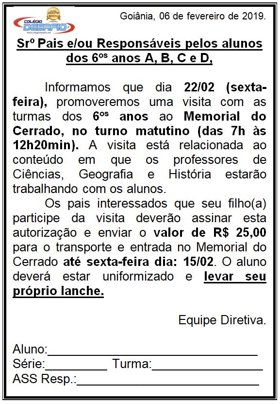 Memorial - Unidade 1