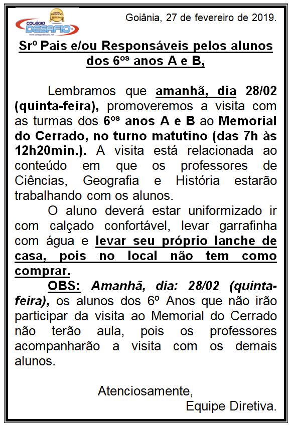 Memorial - Unidade 2