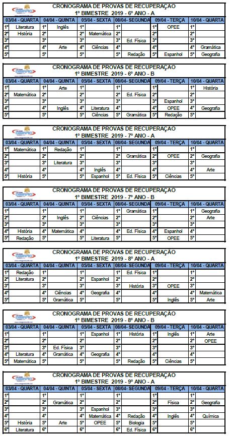 29-03 - 6º A ao 9º Ano A