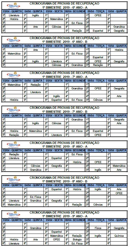 29-03 - 6º A ao 9º Ano A