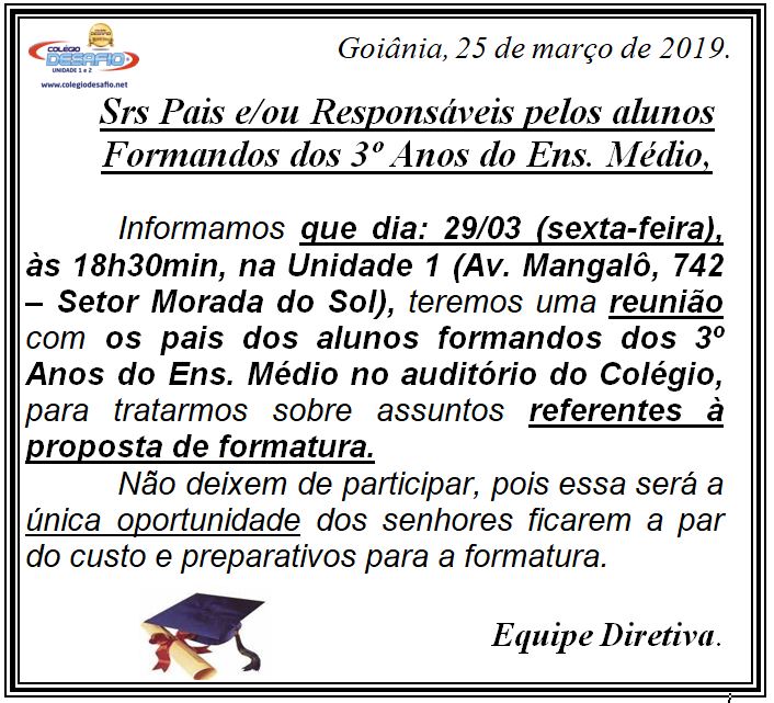 Reunião de formatura