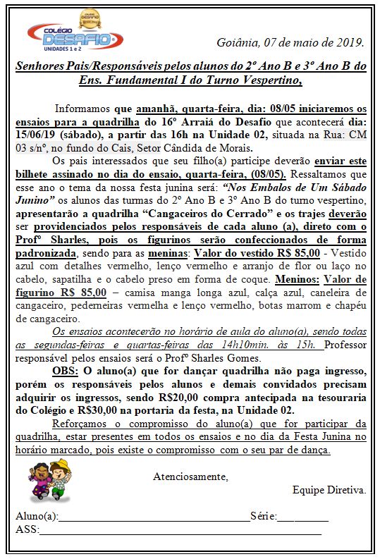 2º B e 3º B - vesp