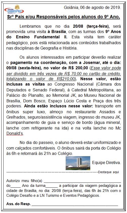 Brasília 9º Ano