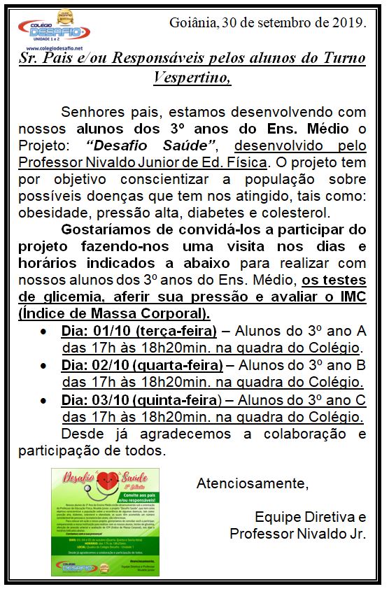 30-09 Desafio Saúde