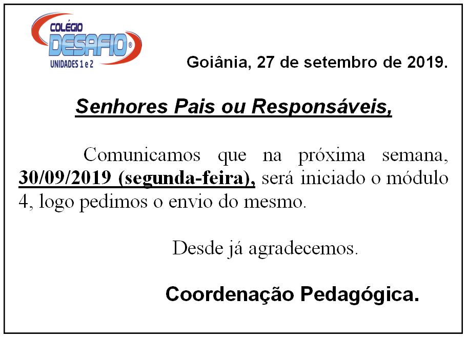 Novo Módulo - Unidade 2