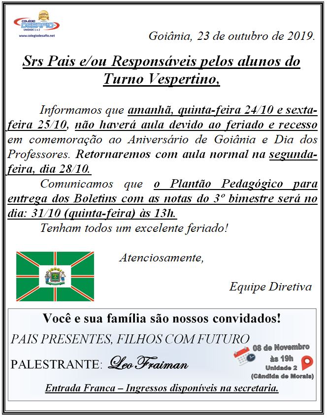 23-10 feriado vespertino