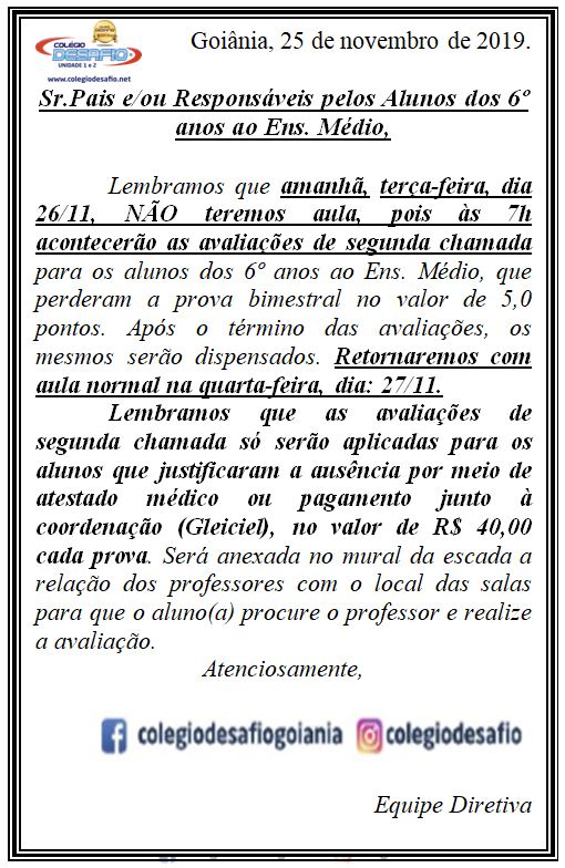 25-11 Segunda Chamada Unidade 2